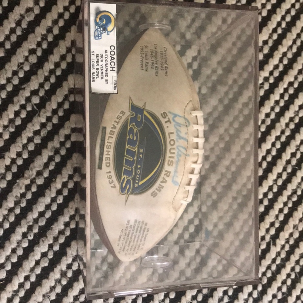 Super Bowl Football Signed by “Dick Vermeil”